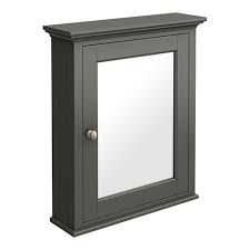 old london cabinet charcoal mirrored