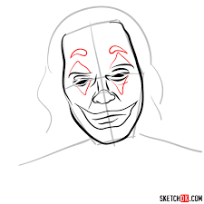 How To Draw Joker Joaquin Phoenix Sketchok