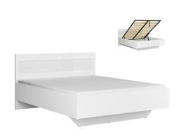 white gloss euro king size bed frame