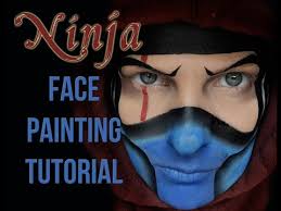 ninja face painting tutorial you