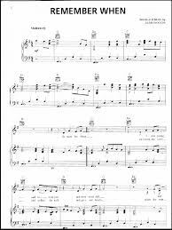 Who is the original singer of in the garden? Remember When Sheet Music Alan Jackson Sheetmusic Free Com