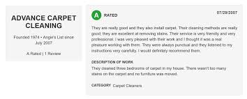 reviews advance carpet cleaning