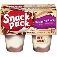 snack pack chocolate vanilla pudding