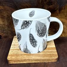 feathers trend mug cup of tea tea