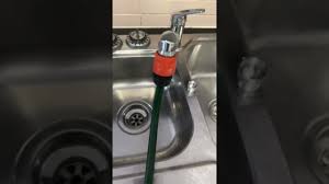 connect garden hose to kitchen tap