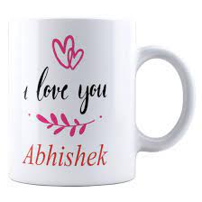 Buy I Love You Abhishek Printed ...