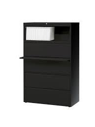 Wood file cabinets at office depot & officemax. Workpro File 36 W 5 Drawer Black Office Depot