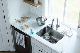 A 33 by 22 inch kitchen sink can comfortably fit in an average size cabinet. Three Essential Measurements For Replacing Your Kitchen Sink Seriously Happy Homes