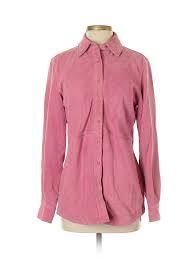 Details About Faconnable Women Pink Leather Jacket S