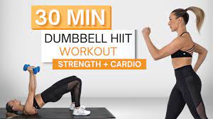30 min intense dumbbell hiit workout