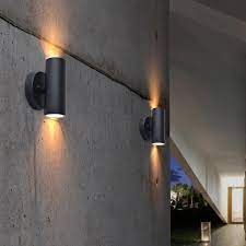 Black Led Outdoor Wall Sconce Lantern