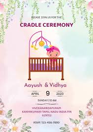 cradle ceremony cradle invitation
