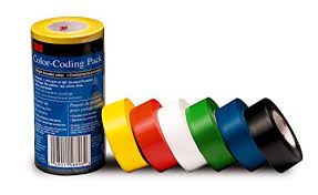 3m General Purpose Vinyl Tape Color Coding Pack 6 Roll