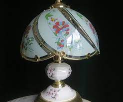 early taiwan made glass table lamp