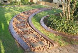 Wooden Garden Edging Ideas