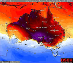 Weather Map Shows Melbourne Sydney Adelaide Scorch Through