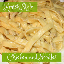 Homemade egg noodles (like reames) only require 4 ingredients!! Amish Style Chicken And Noodles The Mis Adventures Of A Homesteadin Mama