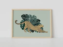 Leopard And Monstera Jungle Print