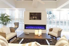 Electric Fireplace With Log And Glass