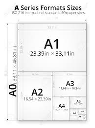 Size Of Series A Paper Sheets Comparison Chart From A0 To A10
