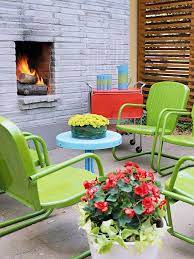 Bright And Colorful Outdoor Living Spaces