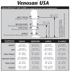 Venosan Compression Stockings Size Chart Best Picture Of