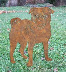 Pug Garden Stake Or Wall Art Pet