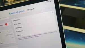 ipad pro how to change screen timeout