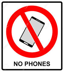 No Cell Phone Sign Mobile Phone Ringer Volume Mute Sign No