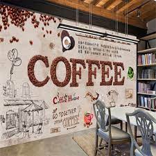 Custom Vintage Coffee Wallpaper