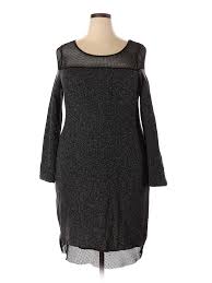 Details About Poetic Justice Women Gray Casual Dress 2 X Plus