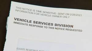 fake vehicle registration notices