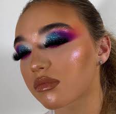 shimmery glitter eyeshadow makeup