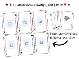 Customisable Card Deck Template Languages Esl Maths And More Make Your Own Playing Cards