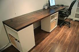 Lots of questions about my ikea desk setup hack.here is my breakdown! Diy Make Your Own Desk Diy Wood Desk Diy Office Desk Diy Desk