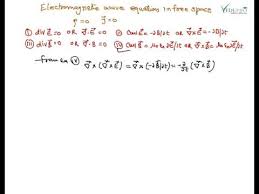 Electromagnetic Wave Equation In Free