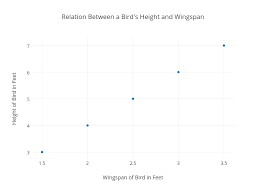 Relation Between A Birds Height And Wingspan Scatter