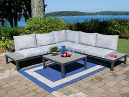 Lakeview Modern Aluminum 4pc Outdoor