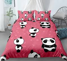 Adorable Bamboo Panda Comforter Cover