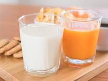 Why should you not drink milk and orange juice?