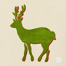 Reindeer Christmas Stencil
