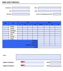 Timesheet Doc Free Timesheet Invoice Template Excel Pdf Word Doc