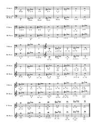 French Horn Finger Chart Treble Clef French Horn Alternate