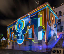 Graffiti And Projection Mapping At The Ibiza Light Festival