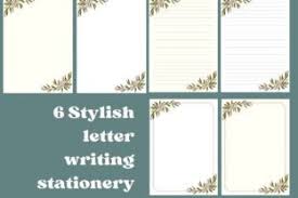 greenery writing letter paper