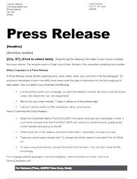 New Employee Press Release Template