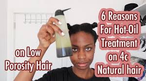 hot oil treatment on 4c natural hair