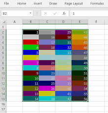 Vba Colorindex Property Of Excel Range Shape Chart