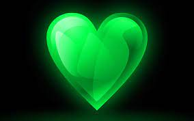 Green Heart Wallpaper Hd