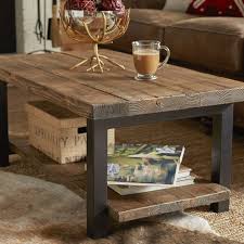 Honore 42 Wood Metal Coffee Table